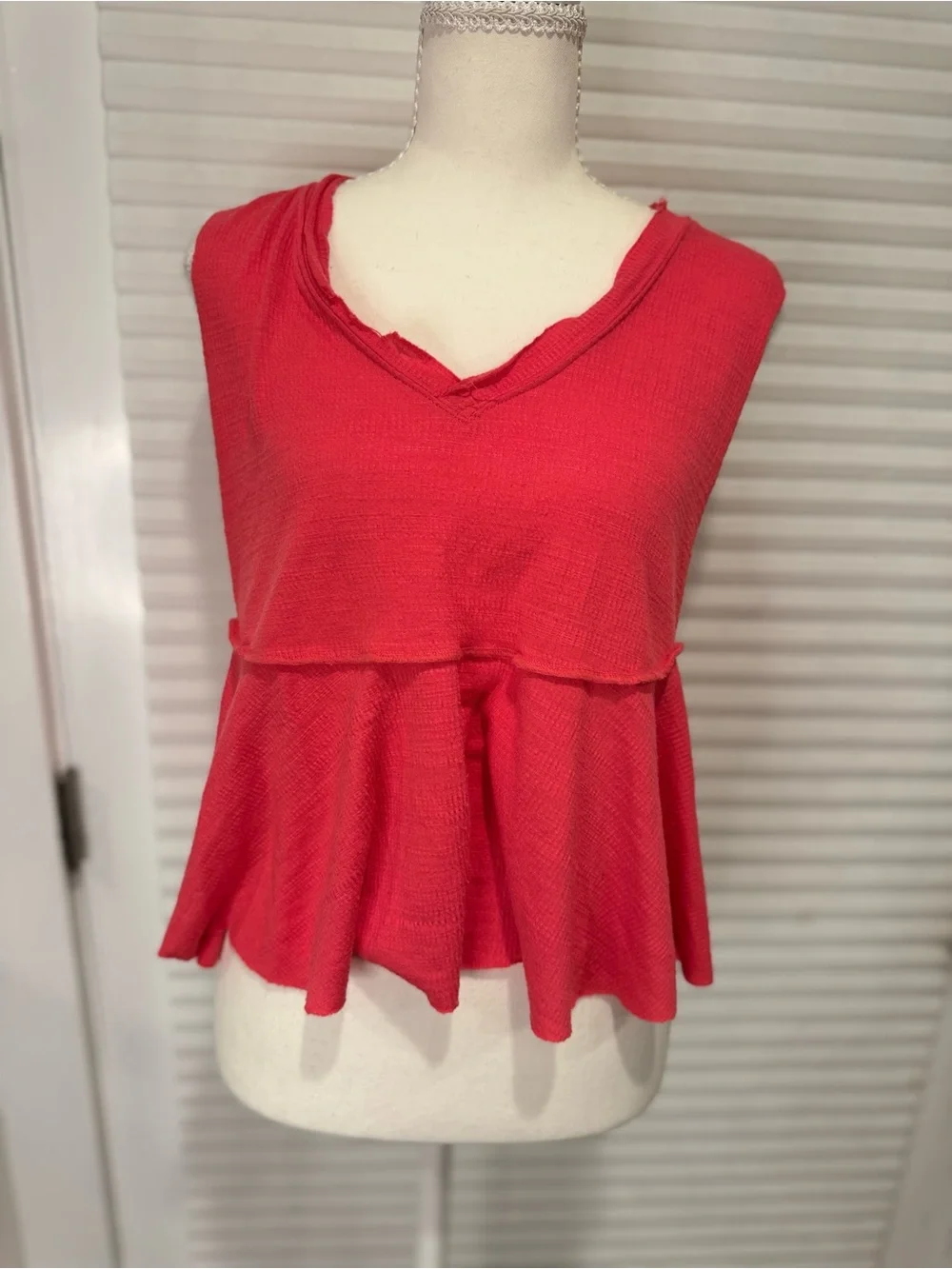 Free People Movement Full Hearts tank top in hot hibiscus XS 1198